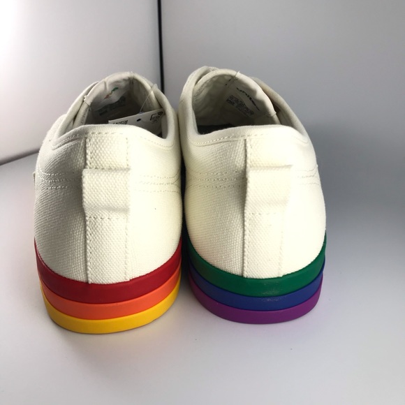 Adidas Nizza Pride Shoes Sneakers Off White - Picture 3 of 7